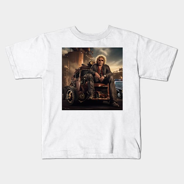 Sammy Hagar I Can't Drive 55  Steampunk Kids T-Shirt by IconsPopArt